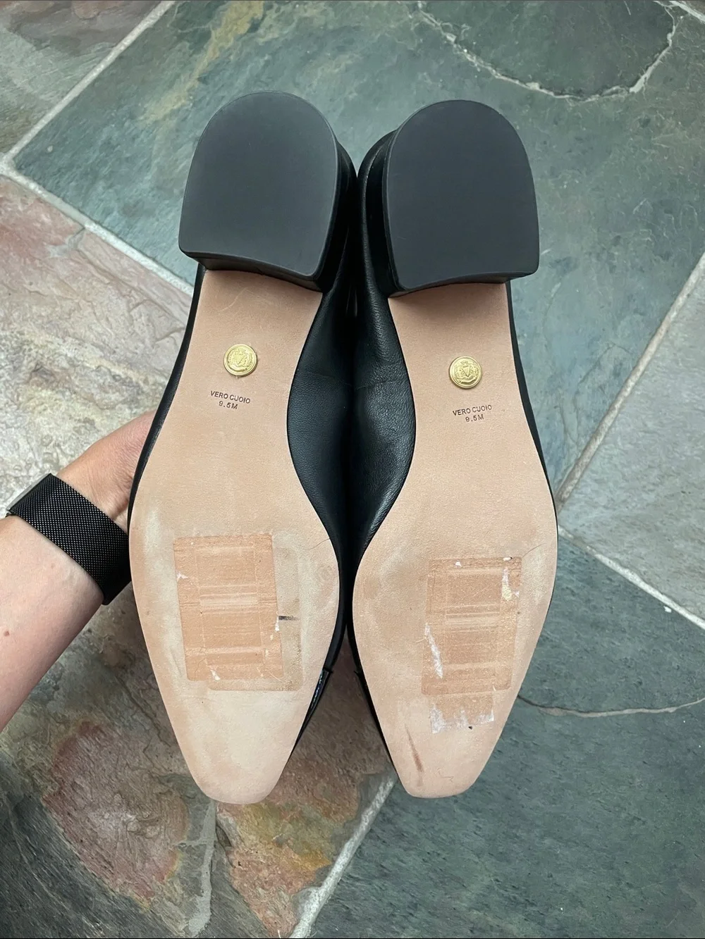 New Veronica Beard Cecile Cap Toe Loafer Black Leather Sz 9.5